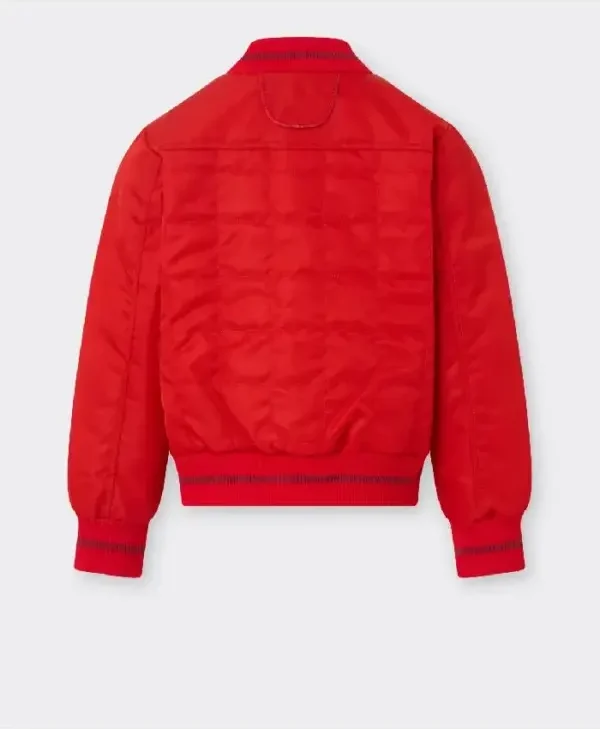 Ferrari Red Technical Bomber Jacket back