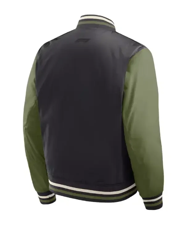 Formula 1 USA Grand Prix Camo Star Satin Jacket back