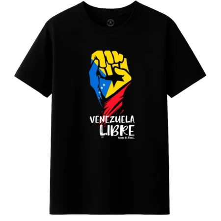 Free Venezuela - Venezuela Libre Black T-Shirt