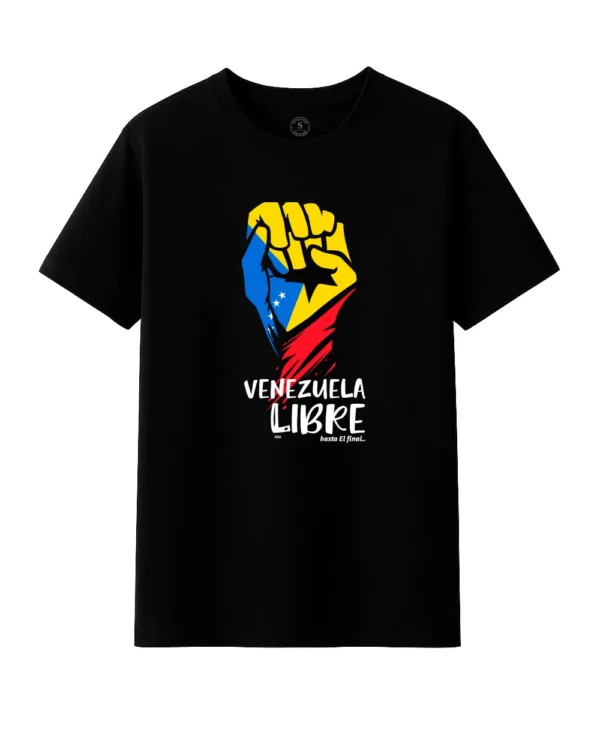 Free Venezuela - Venezuela Libre Black T-Shirt