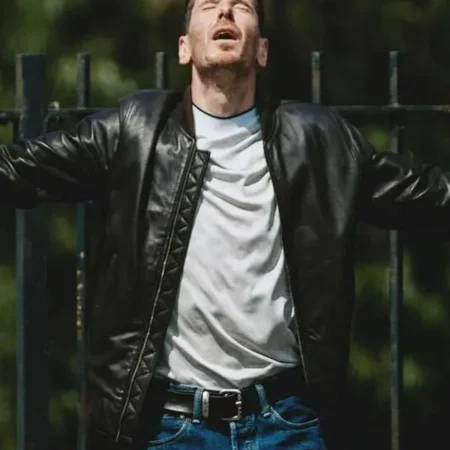 Gerard Kearns Waiting for the Out Bomber Leather Jacket