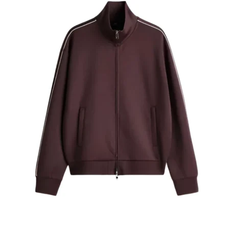 Get Abbott Elementary Chris Perfetti Brown Track Jacket