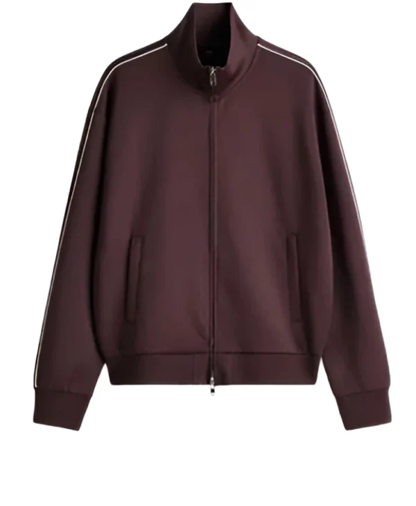 Get Abbott Elementary Chris Perfetti Brown Track Jacket
