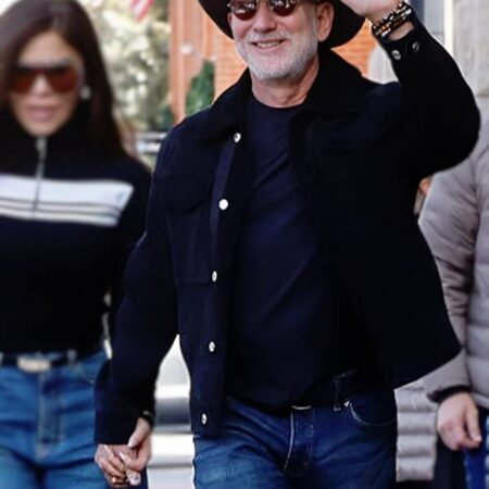 Get Aspen 2025 Jeff Bezos Black Trucker Jacket