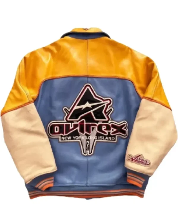 Get Avirex 75 NYC Long Island Leather Jacket