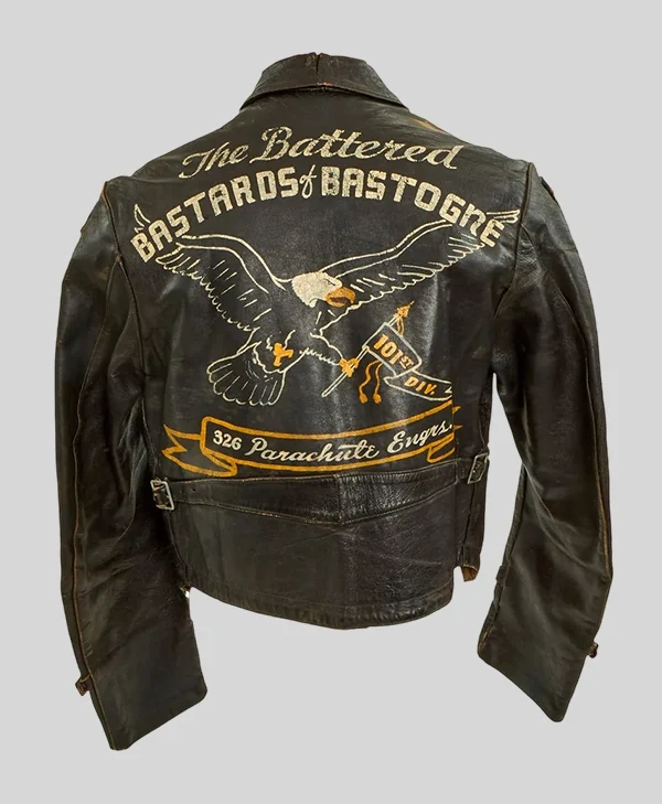 Get Bastogne Airborne Leather Jacket