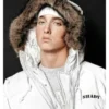 Get Eminem White Puffer Jacket