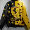 Get Ferrari Motorcycle Bomber Yellow and Black Jacket