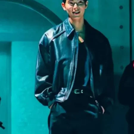 Get Lee Chae-Min Cashero Black Leather Jacket