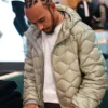 Get Lewis Hamilton Quilted Puffer Jacket