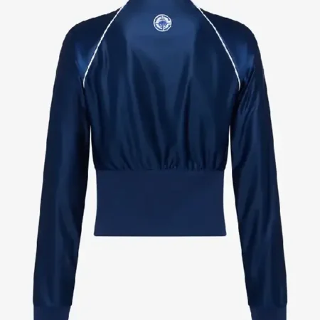 Get Los Angeles Clippers Women’s Cropped Corset Track Jacket