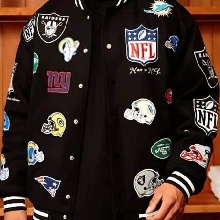 Get NFL All Teams Badges Bomber Jacket