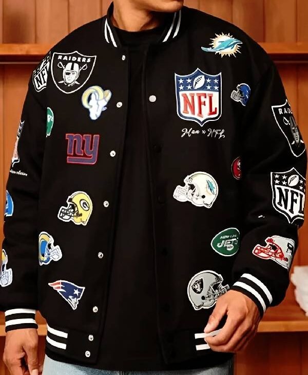Get NFL All Teams Badges Bomber Jacket