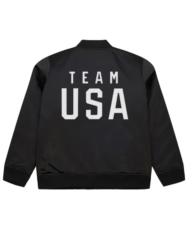 Get Team USA Coach Snoop Satin Bomber Jacket