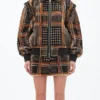 Get The Traitors US S04 Tara Lipinski Brown Plaid Jacket