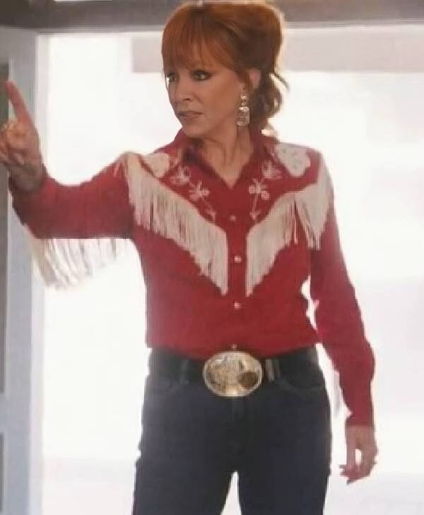 Get The Voice S28 Finale Reba McEntire Red Fringe Shirt