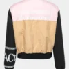 Get Versace Tricolor Logo Bomber Jacket