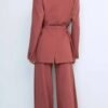 Good Morning America 2026 Ginger Zee Pink Wrap Blazer back