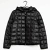 Good Morning America Ginger Zee Black Quilted Jacket front
