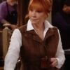 Happy’s Place S2 Reba McEntire Brown Quilted Vest