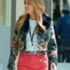 High Potential S02 Kaitlin Olson Floral Print Cropped Jacket