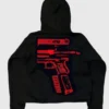 In Glock We Trust Hoodie black and Red