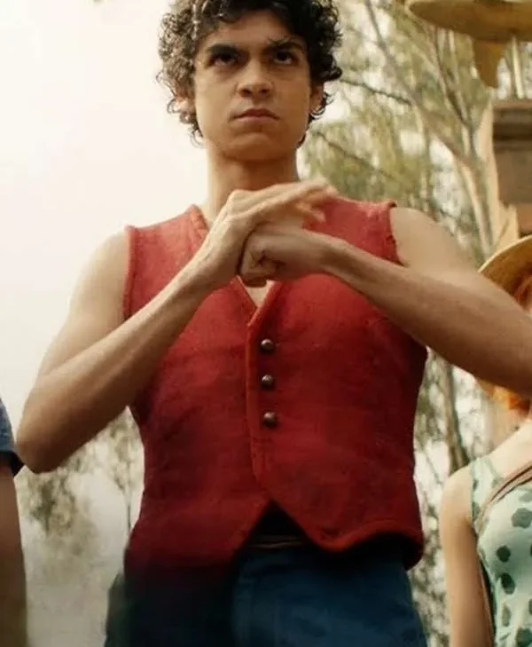 Iñaki Godoy One Piece S01 Red Vest closure