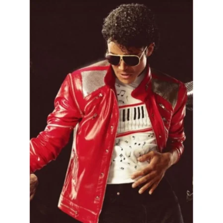 Jaafar Jackson Michael Red Jacket front