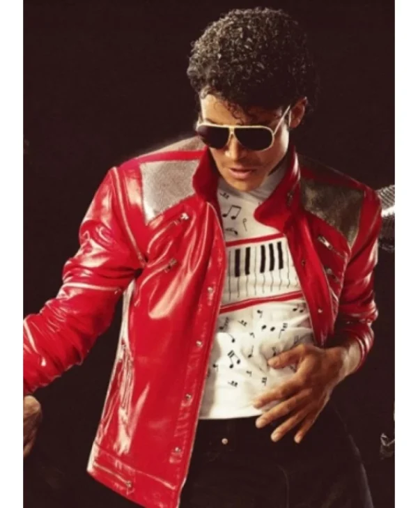 Jaafar Jackson Michael Red Jacket front