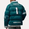 Jalen Hurts Philadelphia Eagles Off Season Player Puffer Jacket For Sale