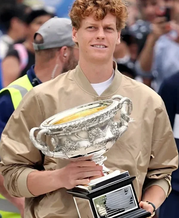 Jannik Sinner Australian Open Tennis Tournament Jacket front