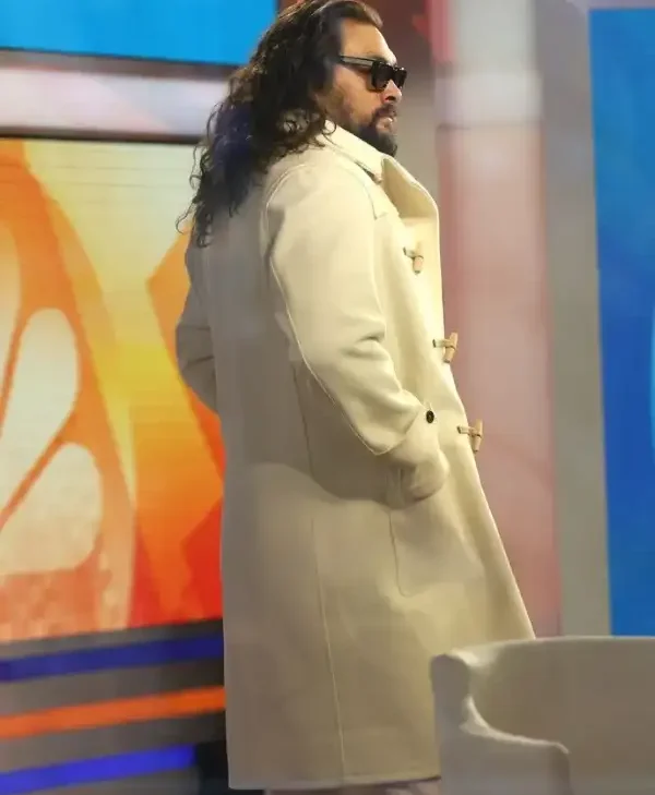 Jason Momoa The Today Show 2026 Toggle Duffle Coat back