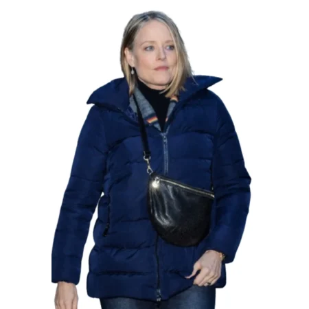 Jodie Foster NYC 2026 Puffer Jacket front