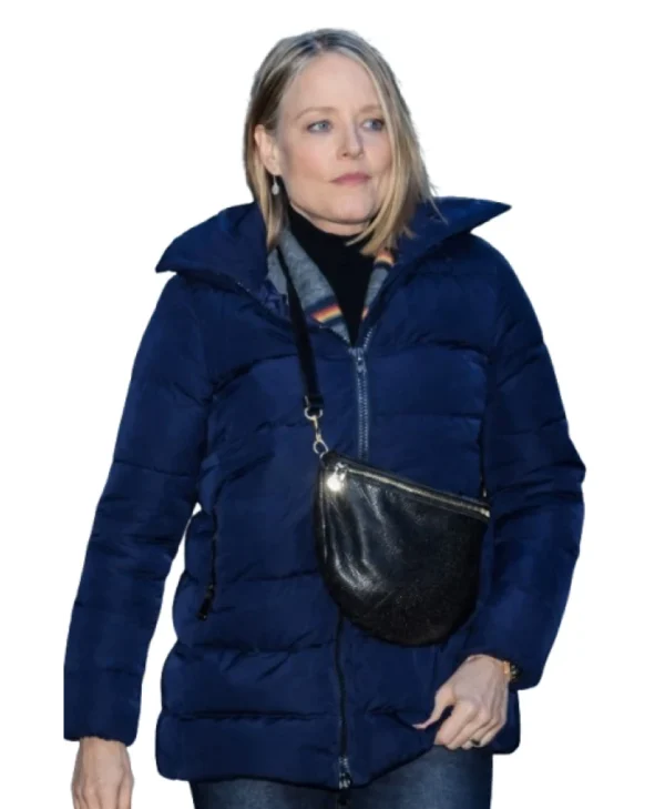 Jodie Foster NYC 2026 Puffer Jacket front