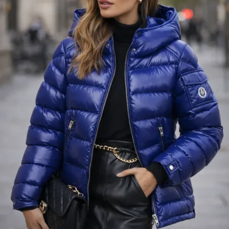 Juice WRLD’s Blue Moncler Puffer Jacket front