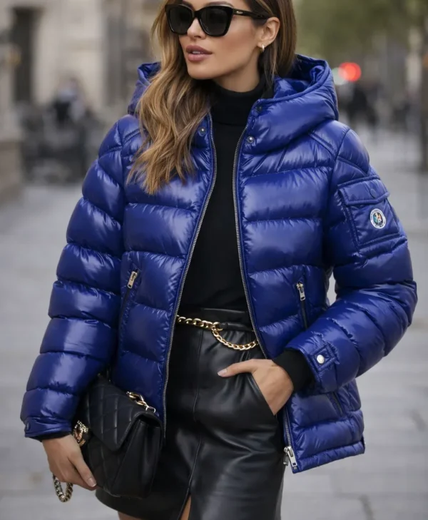 Juice WRLD’s Blue Moncler Puffer Jacket front