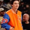 Knicks vs Pacers Gameday Timothee Chalamet Varsity Jacket