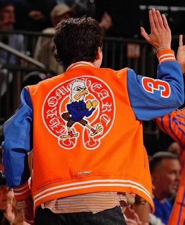 Knicks vs Pacers Gameday Timothee Chalamet Varsity Jacket For Sale