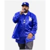 LA Baseball Dodgers Blue Satin Jacket
