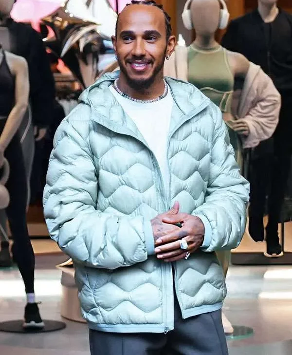 Lewis Hamilton Quilted Puffer Jacket