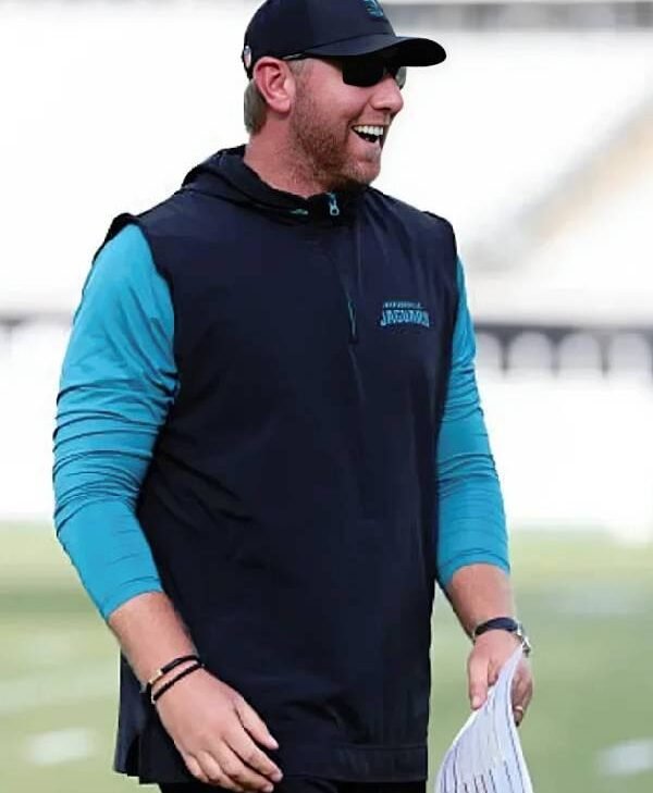 Liam Coen 2025 Jacksonville Jaguars Training Camp Quarter-Zip Vest