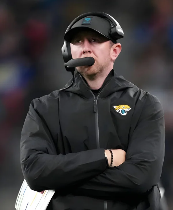 Liam Coen Jacksonville Jaguars Hooded Black Jacket