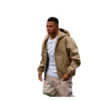 Lightweight Beige Jacket Kylian Mbappe