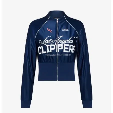 Los Angeles Clippers Women’s Cropped Corset Track Jacket