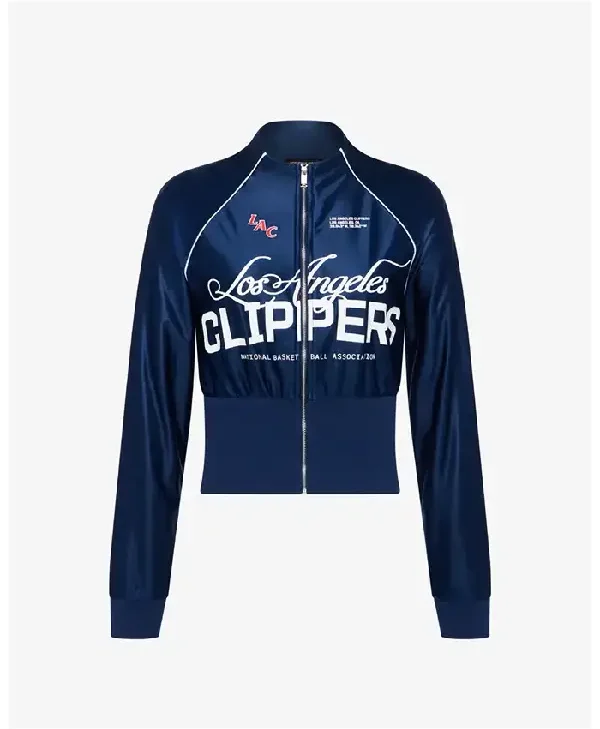 Los Angeles Clippers Women’s Cropped Corset Track Jacket