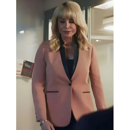 Love in the Clouds McKenzie Westmore Peach Blazer front