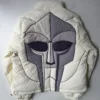 MF DOOM White Puffer Jacket US Mens back