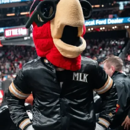 MLK Edition Atlanta Hawks Black Bomber Jacket