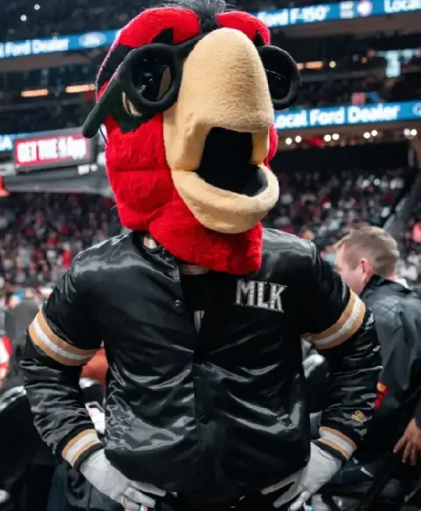MLK Edition Atlanta Hawks Black Bomber Jacket