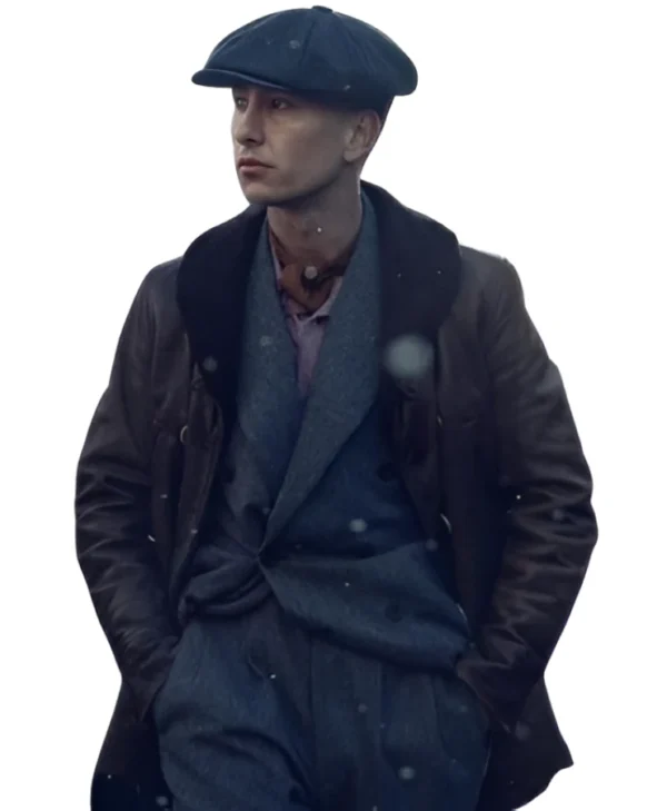 Man Barry Keoghan Peaky Blinders Immortal Leather Jacket